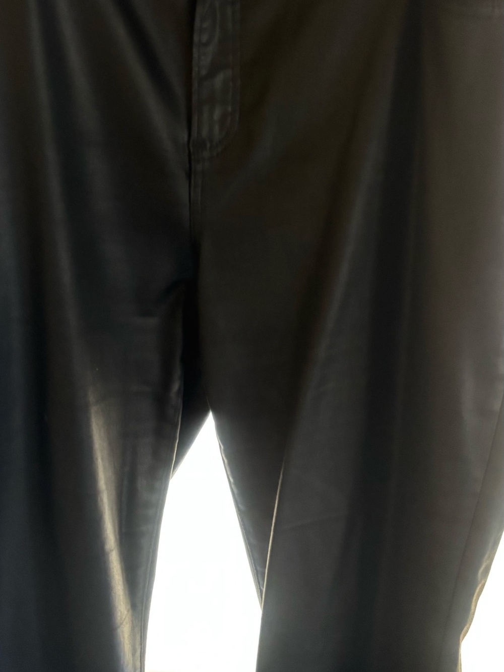 Chico's Black Straight Faux Leather Pants